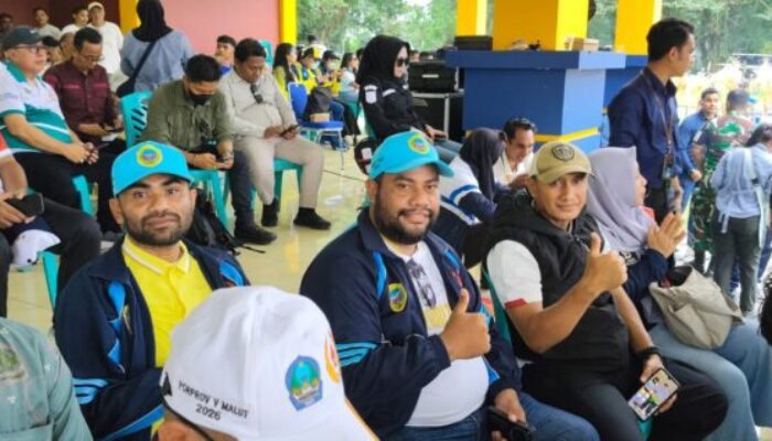 Aswar Salim dan Rohadi Suntik Semangat 143 Atlet Halteng di Porprov V Malut