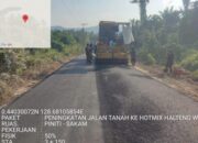 Jalan Hotmix Peniti–Sakam Dikerjakan, Akses Warga Ditingkatkan