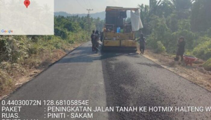 Jalan Hotmix Peniti–Sakam Dikerjakan, Akses Warga Ditingkatkan
